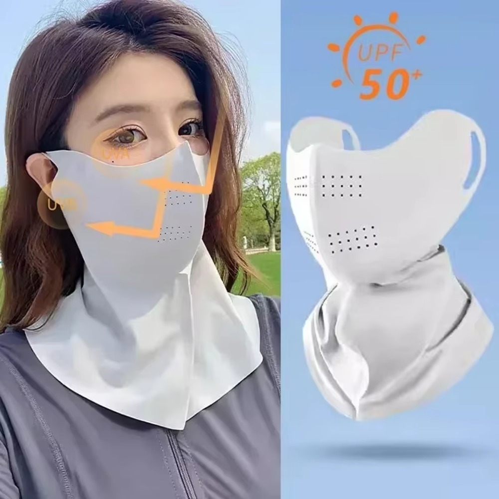 UPF50+ Ice Silk Full Face Suns - огляд і ціна Fishing Mask Sun Protection